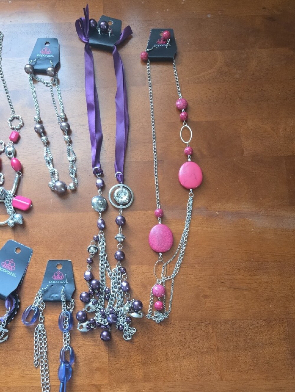 paparazzi Purple & Pink Mixed-Media Women's Necklace Set - Picture 2 of 5